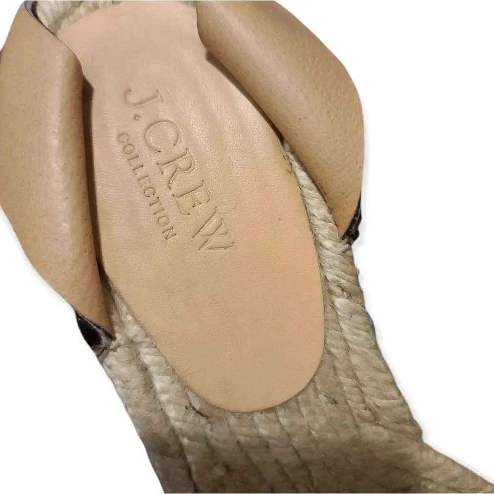 J. Crew Animal Print Espadrille Size 8